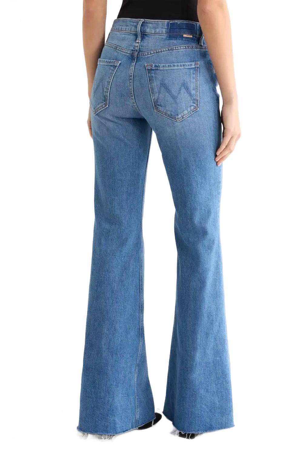 Doozy Fray Hem Flare Jeans In Heads Or Tails