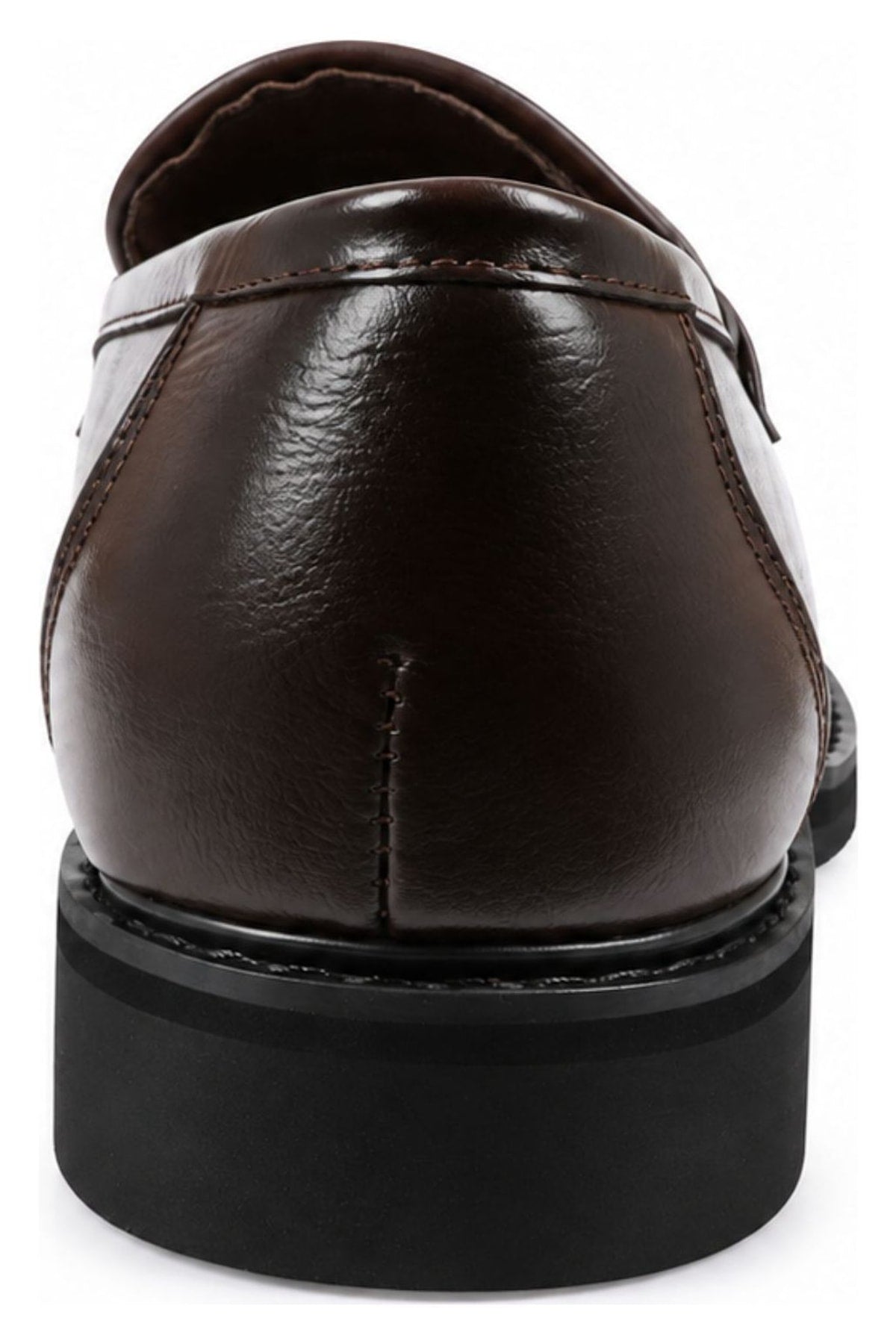 Men's Brown Vegan Leather Slip-On Tassel Loafers