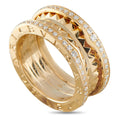 Bvlgari B.Zero1 18K Yellow Gold 0.67ct Diamond Ring BV07-0813216