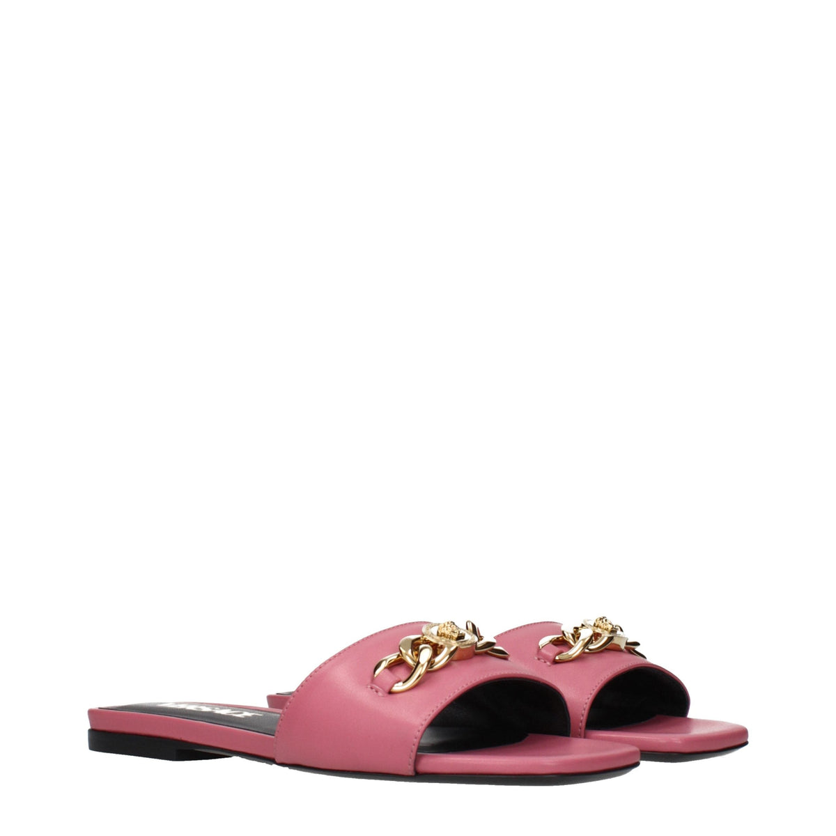 Versace Leather Women's Slippers