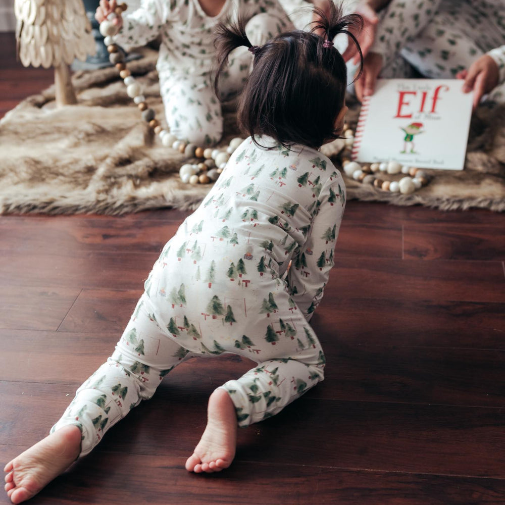 White Little Christmas Tree Matching Family Christmas Pajamas-Dog Pajamas Included