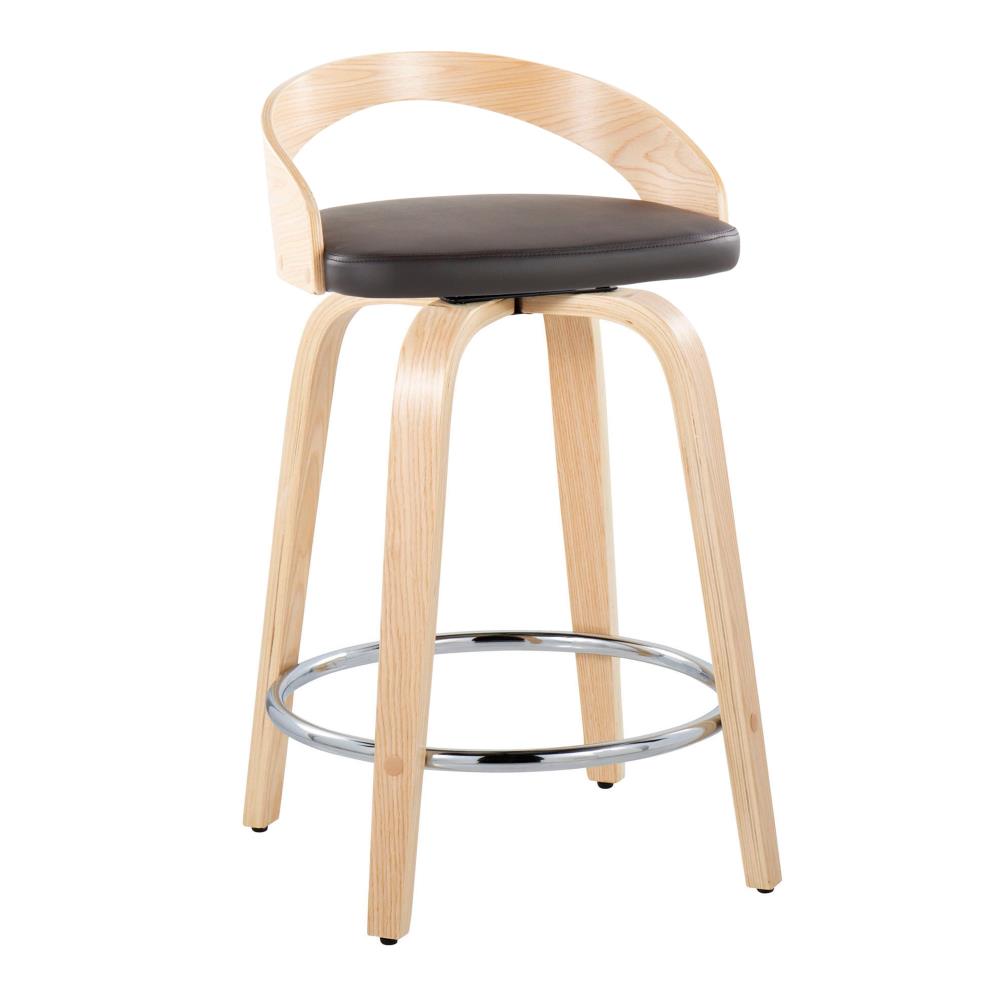 Upholstered Counter Stool Set of 2