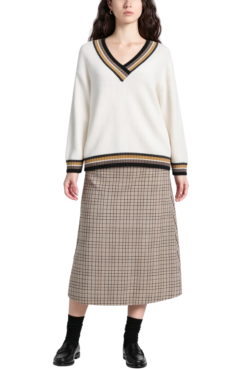 Moorer Beatrixcsn Sweater Bianco