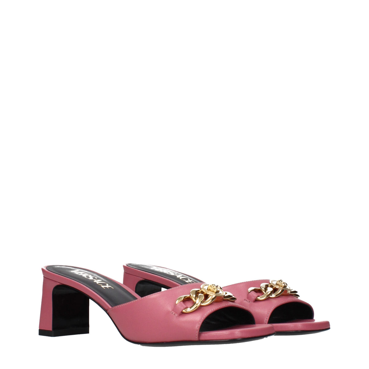 Versace Leather Flat Women's Sandals