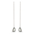 LB Exclusive 14K White Gold 3.23ct Diamond Dangle Earrings MF03-070726