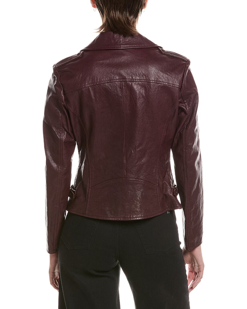 Johnny Was Leather Moto Jacket