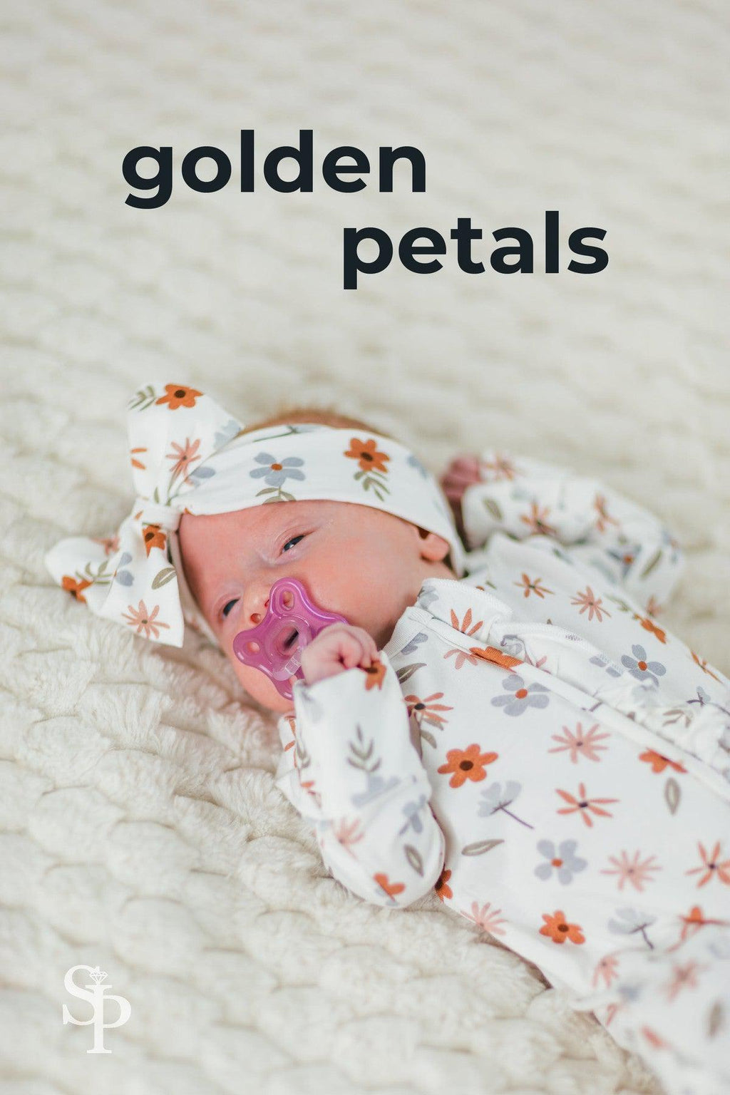 Bamboo Golden Petals Onesie