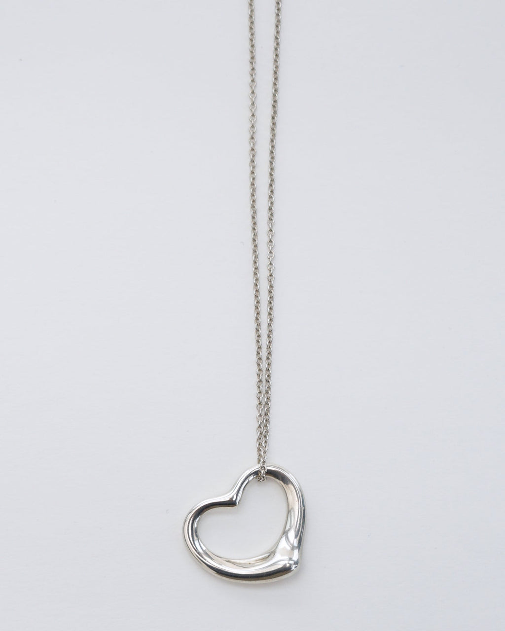 Silver Open Heart Necklace