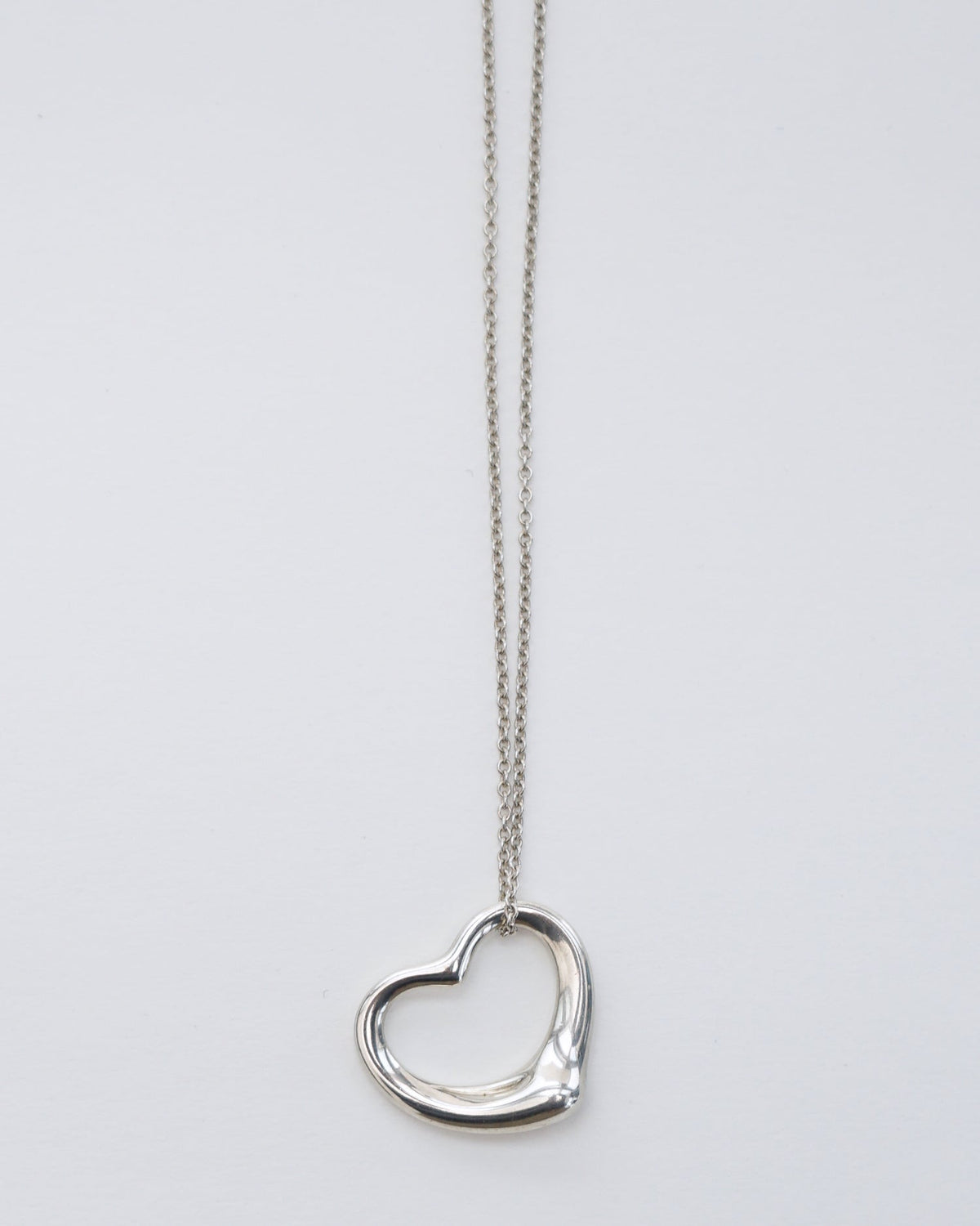 Silver Open Heart Necklace