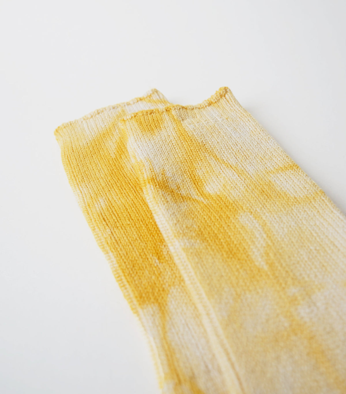 Silket Tie Dye Half Socks / Mustard