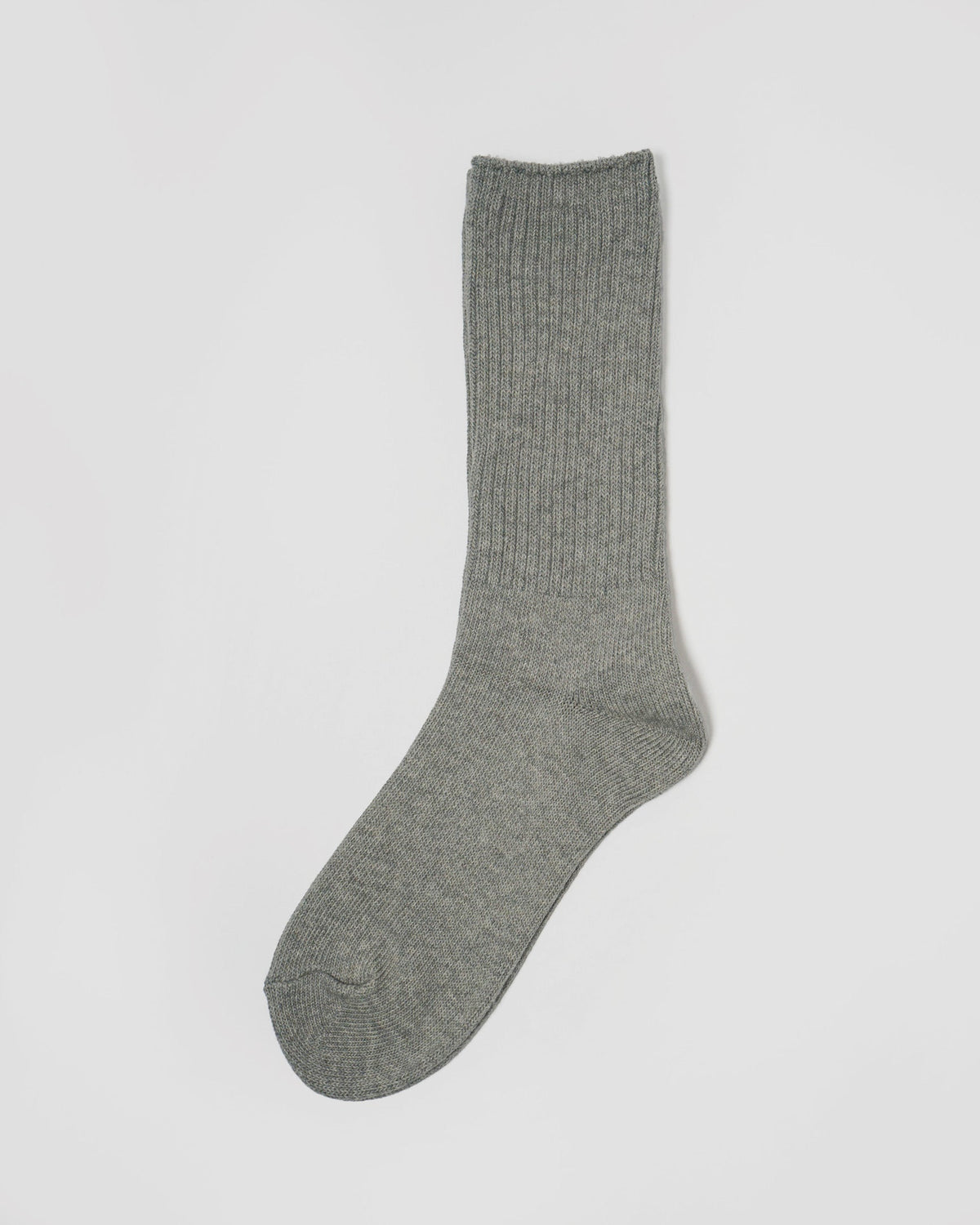 3-Pack Organic Cotton Rib Crew Socks / Gray