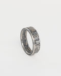 Silver USA State Coin Ring / Size: 12.5