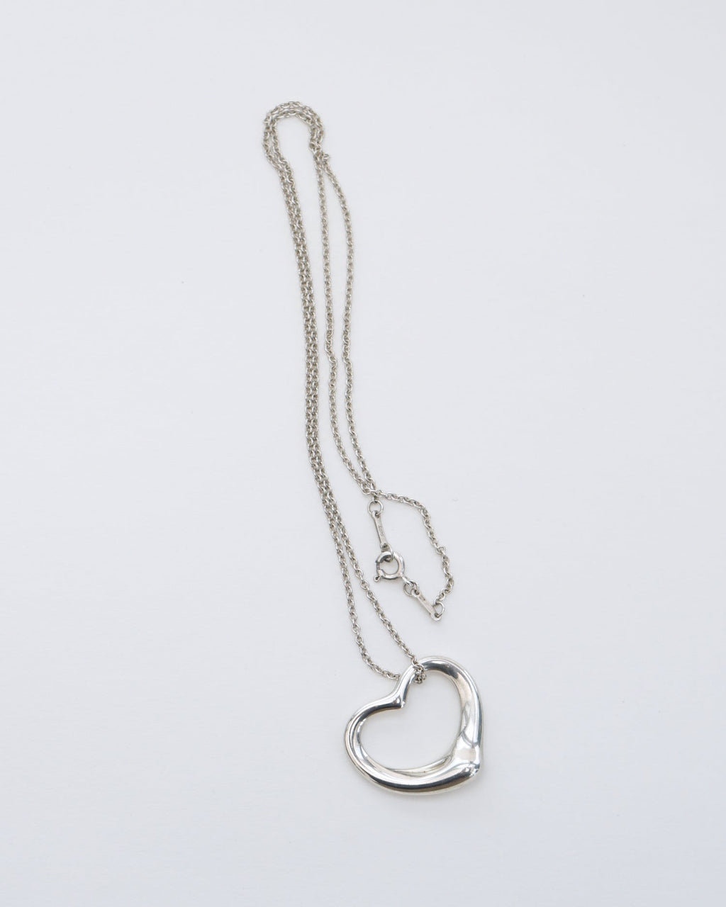 Silver Open Heart Necklace