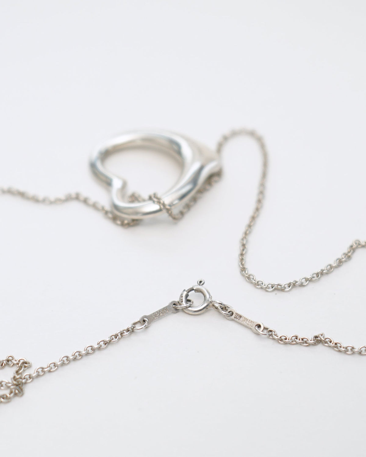 Silver Open Heart Necklace