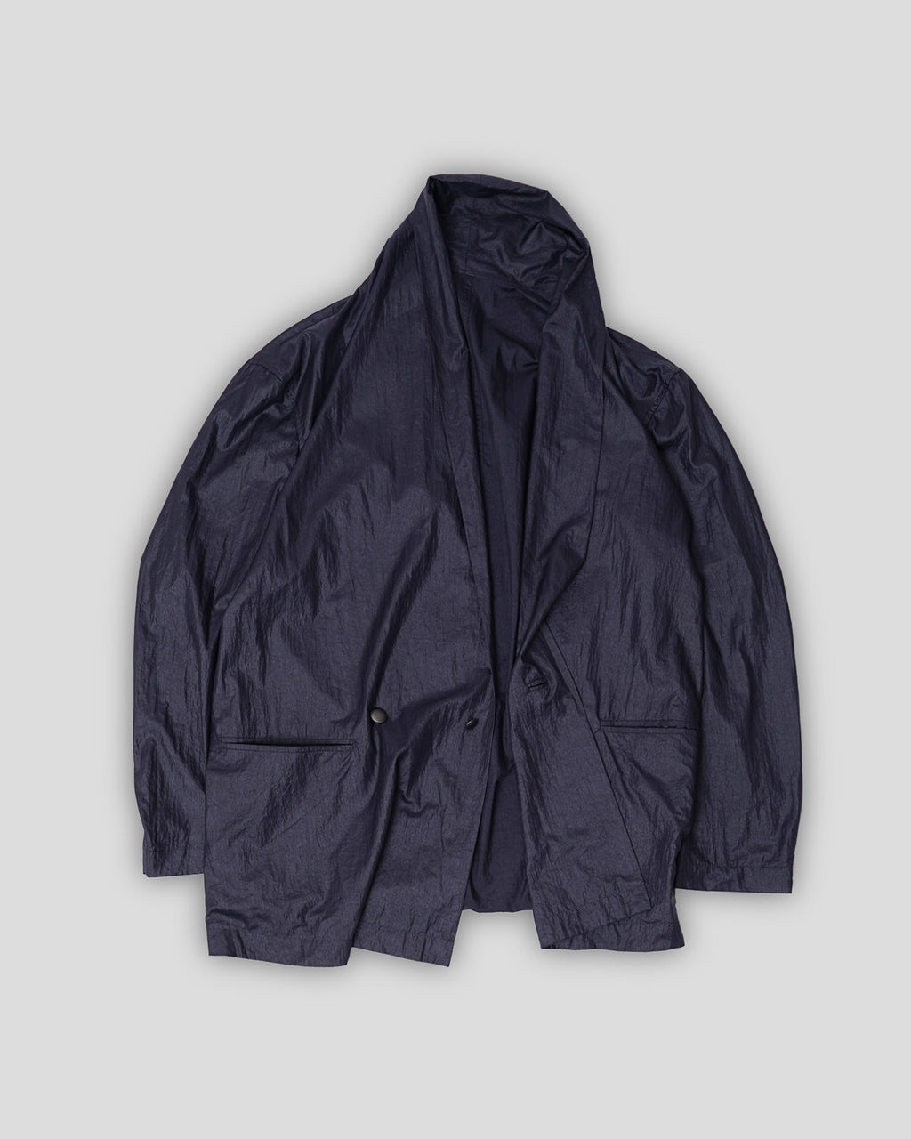Shawl Collar Nylon Jacket