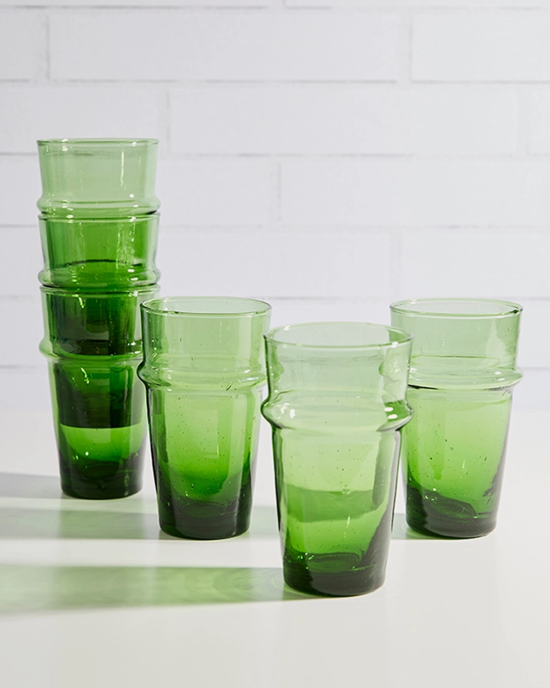Moroccan Beldi Glass / Green