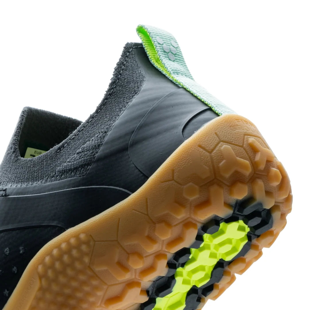 Vivobarefoot Men's Primus Trail Knit FG in Graphite Gum
