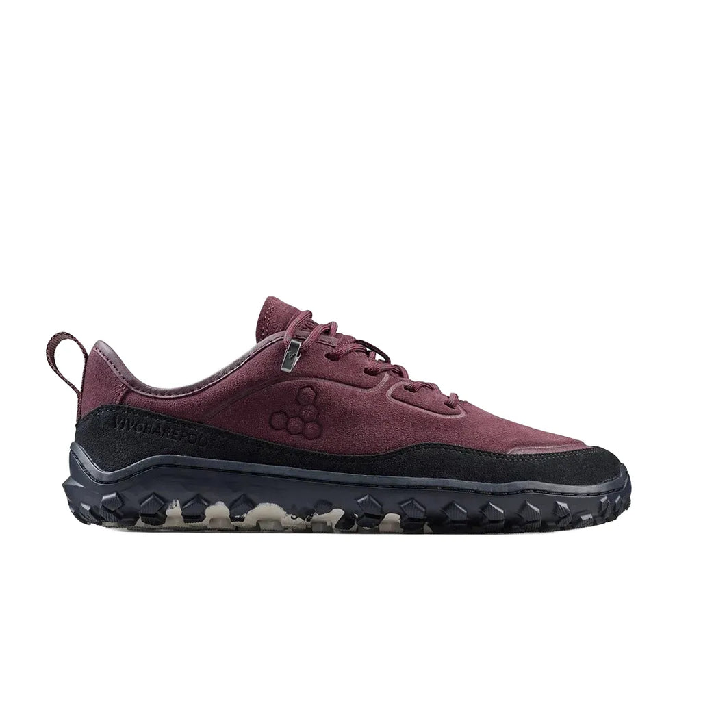 Vivobarefoot Men's Tracker Leather AT Low II Suede in Fig