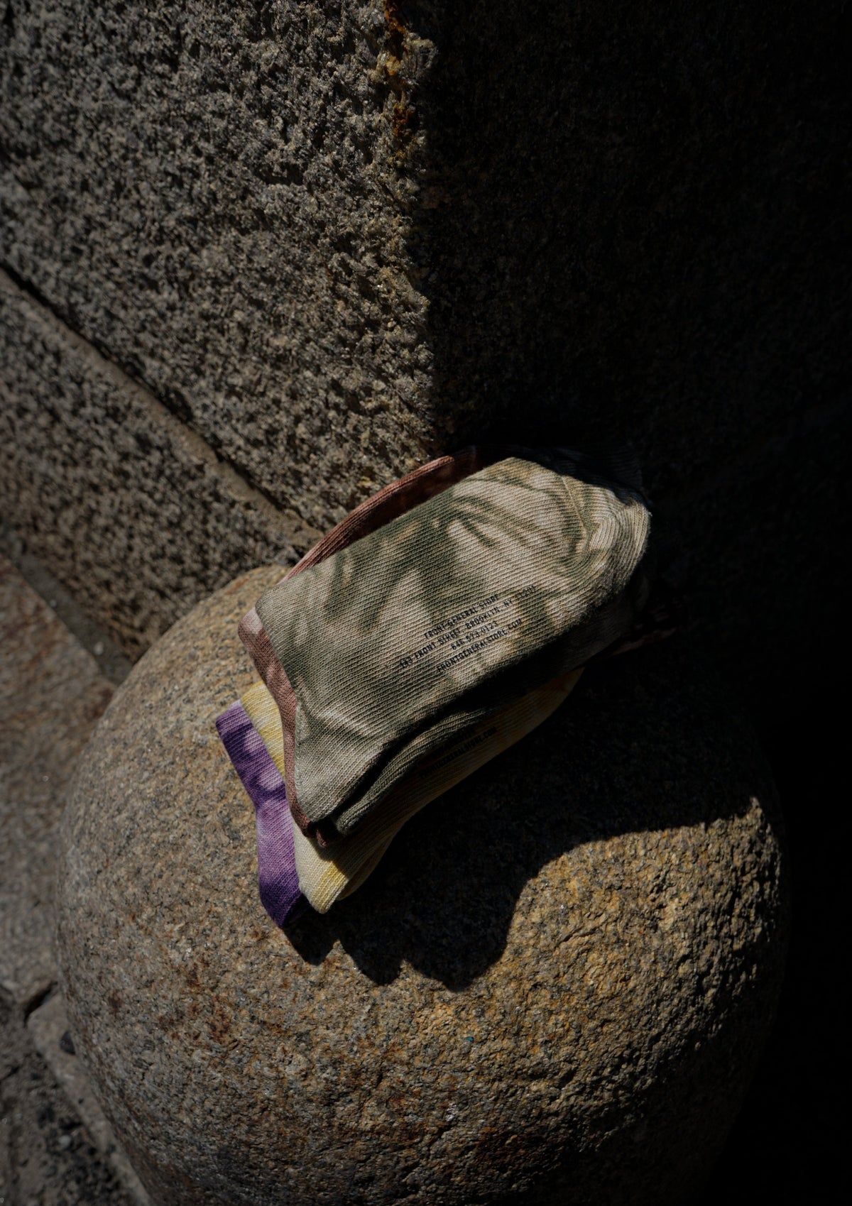 Silket Tie Dye Half Socks / Mustard