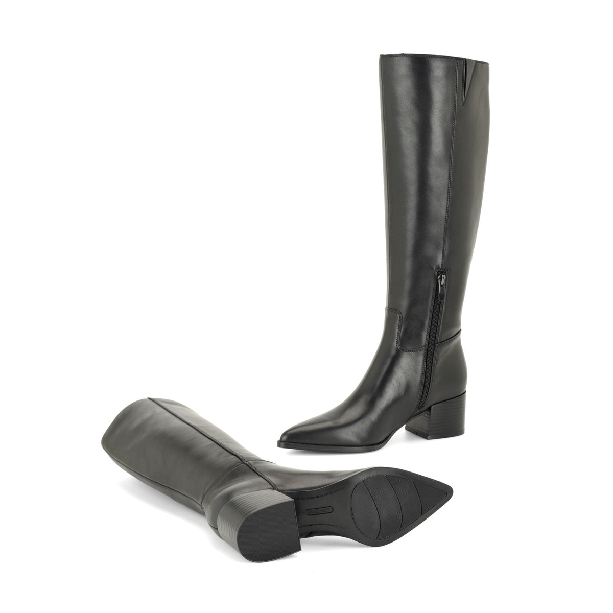 Bridgit Wide Calf Leather Boots