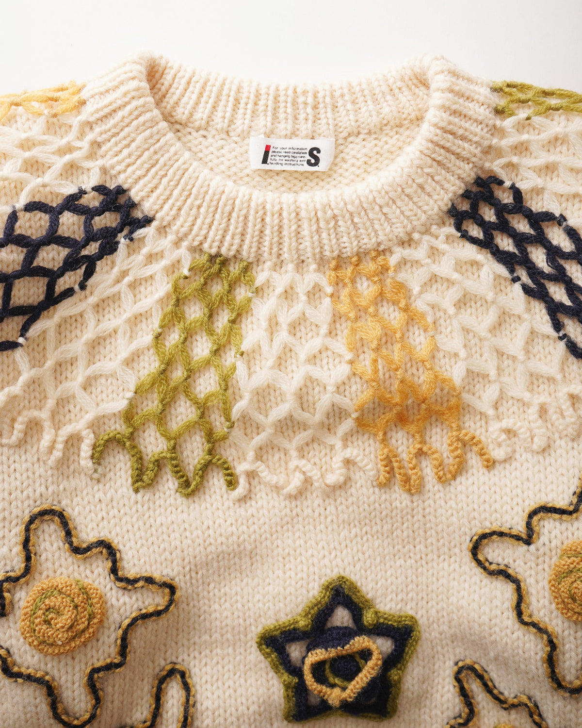Motif Embroidered Sweater