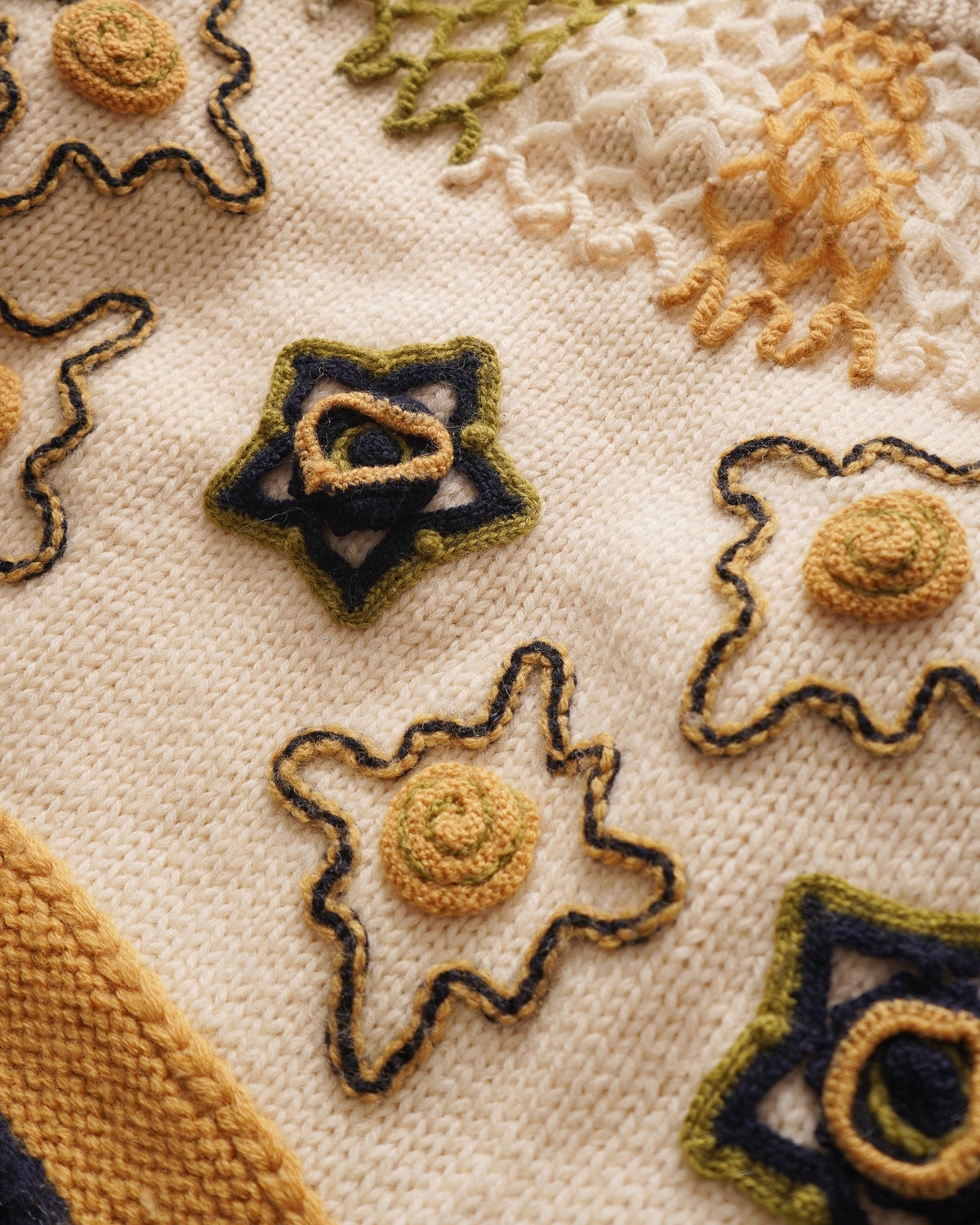 Motif Embroidered Sweater