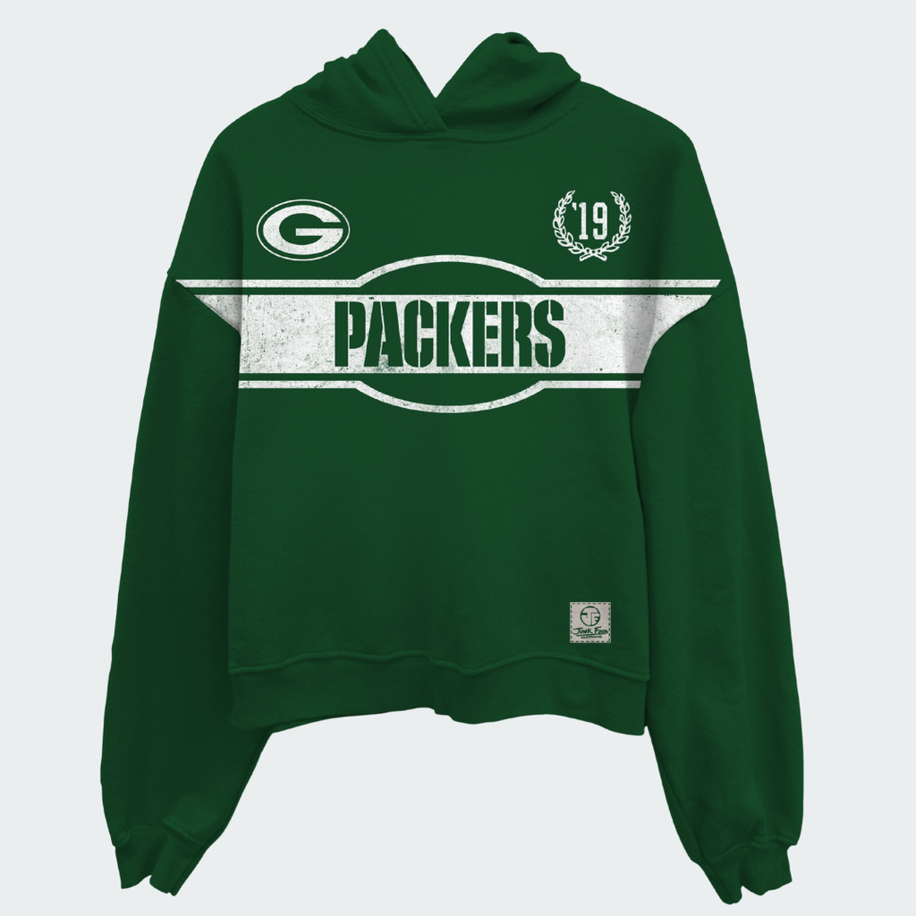 Packers Oversized Cropped Hoodie