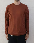 Silk Rib Tee L/S / Brown