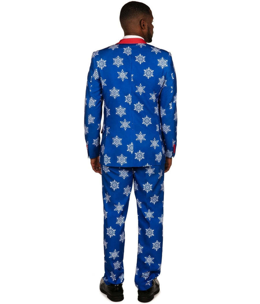 Men's Blue Snowflake Blazer