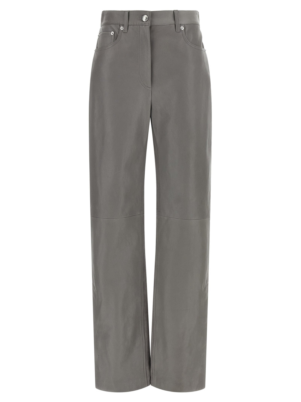 Sportmax Lamb Leather Casual Women's Pants