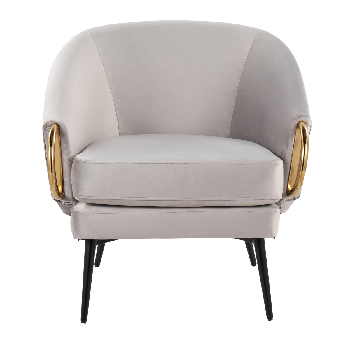 Contemporary Lounge Chair with Elegant Upholstered Styling