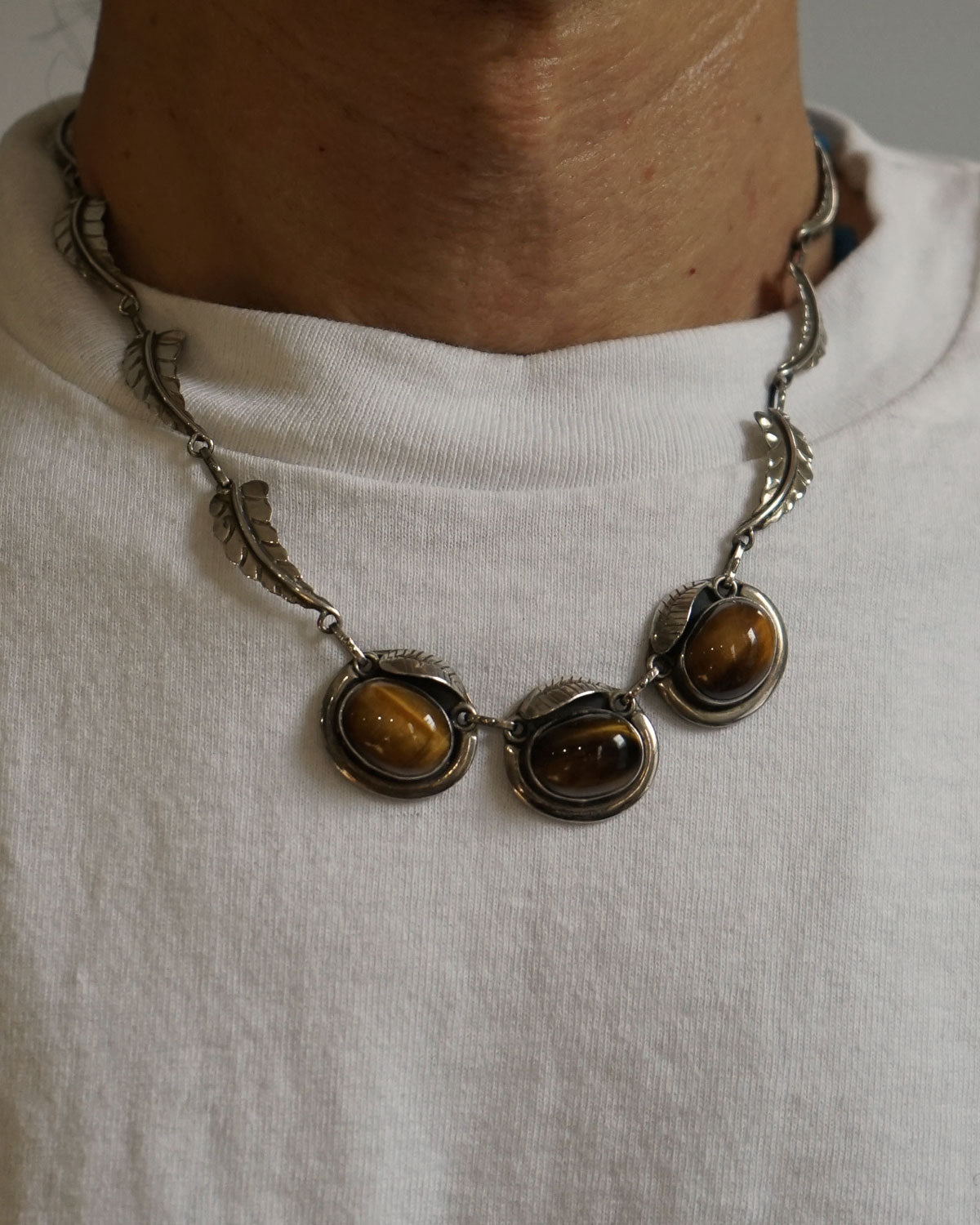 Silver x Tiger Eye Necklace