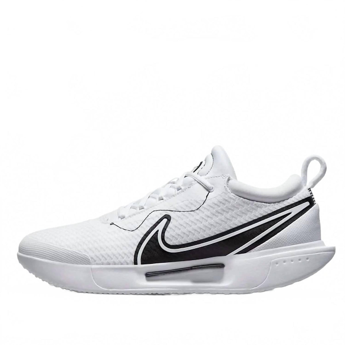 Men's Court Zoom Pro Hc Sneakers In White/ Black