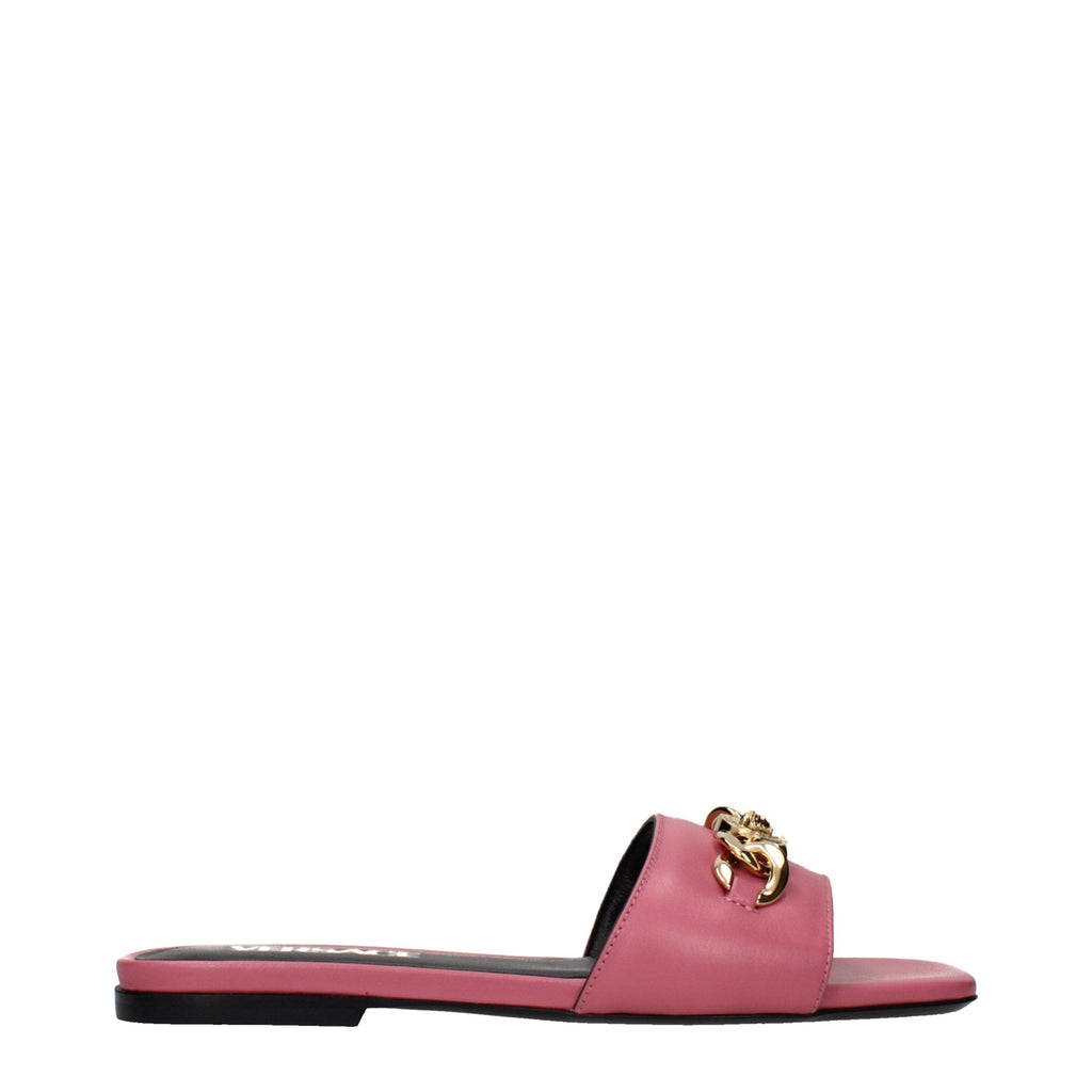 Versace Leather Women's Slippers