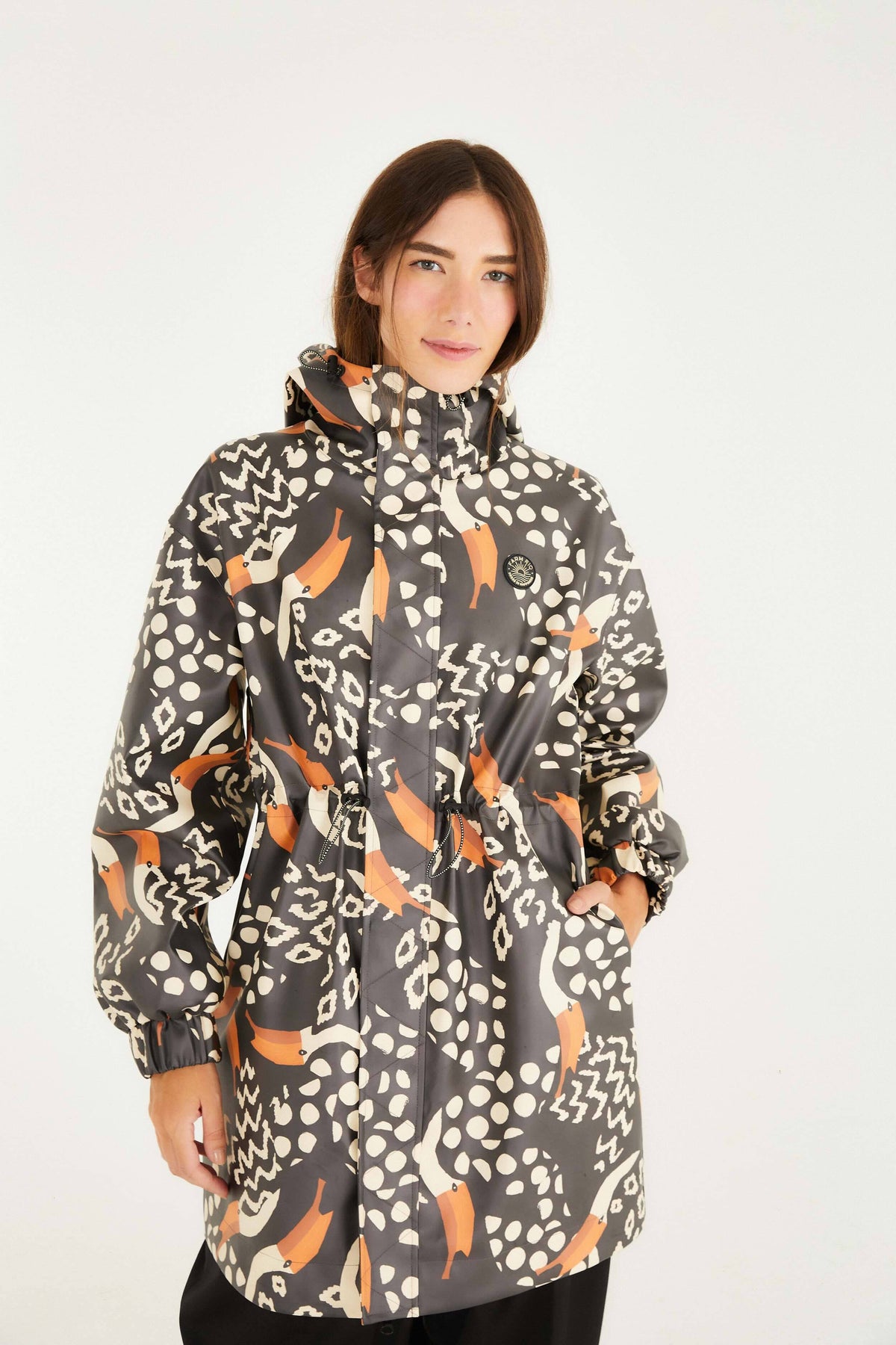 Black Tucanismo Raincoat