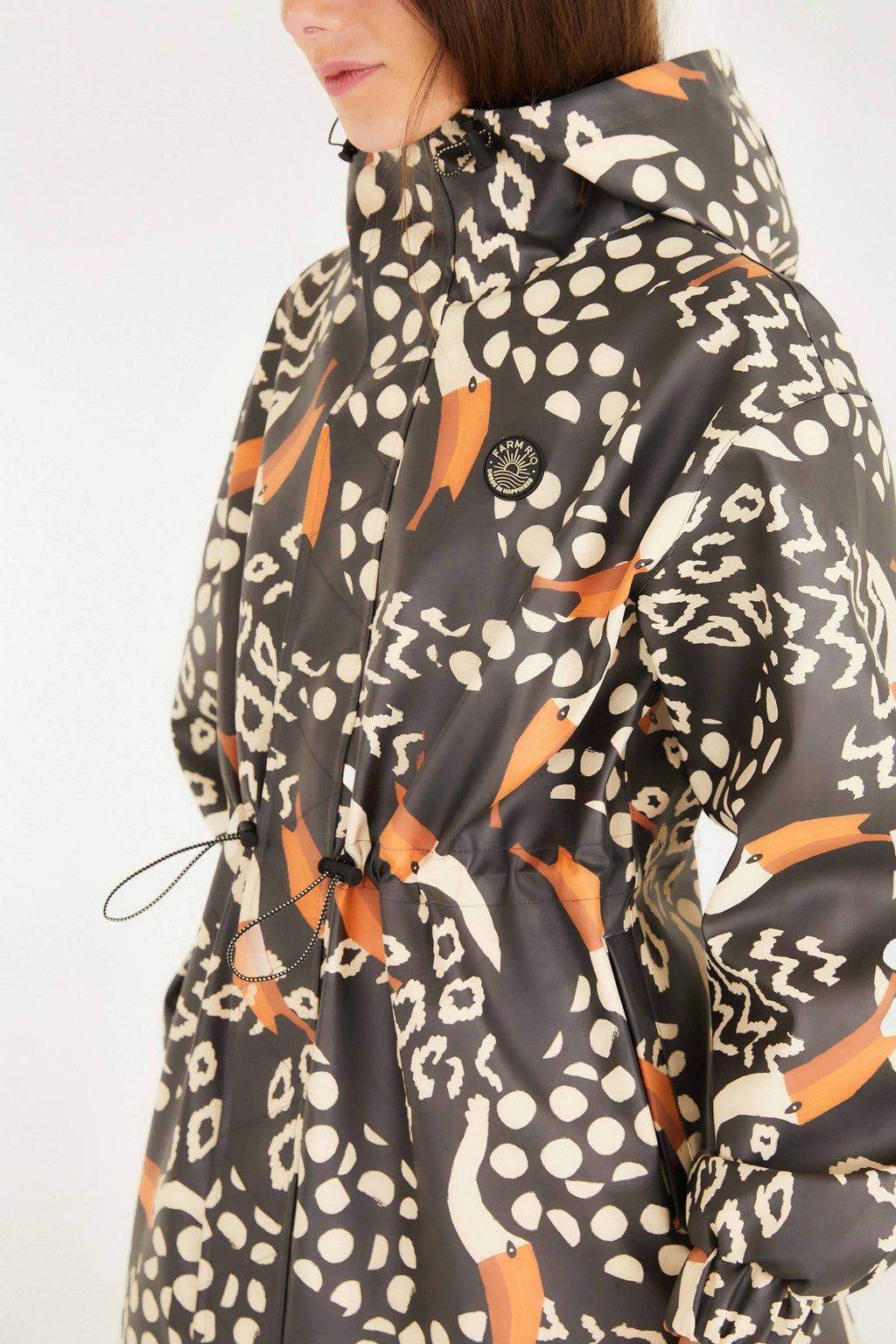 Black Tucanismo Raincoat