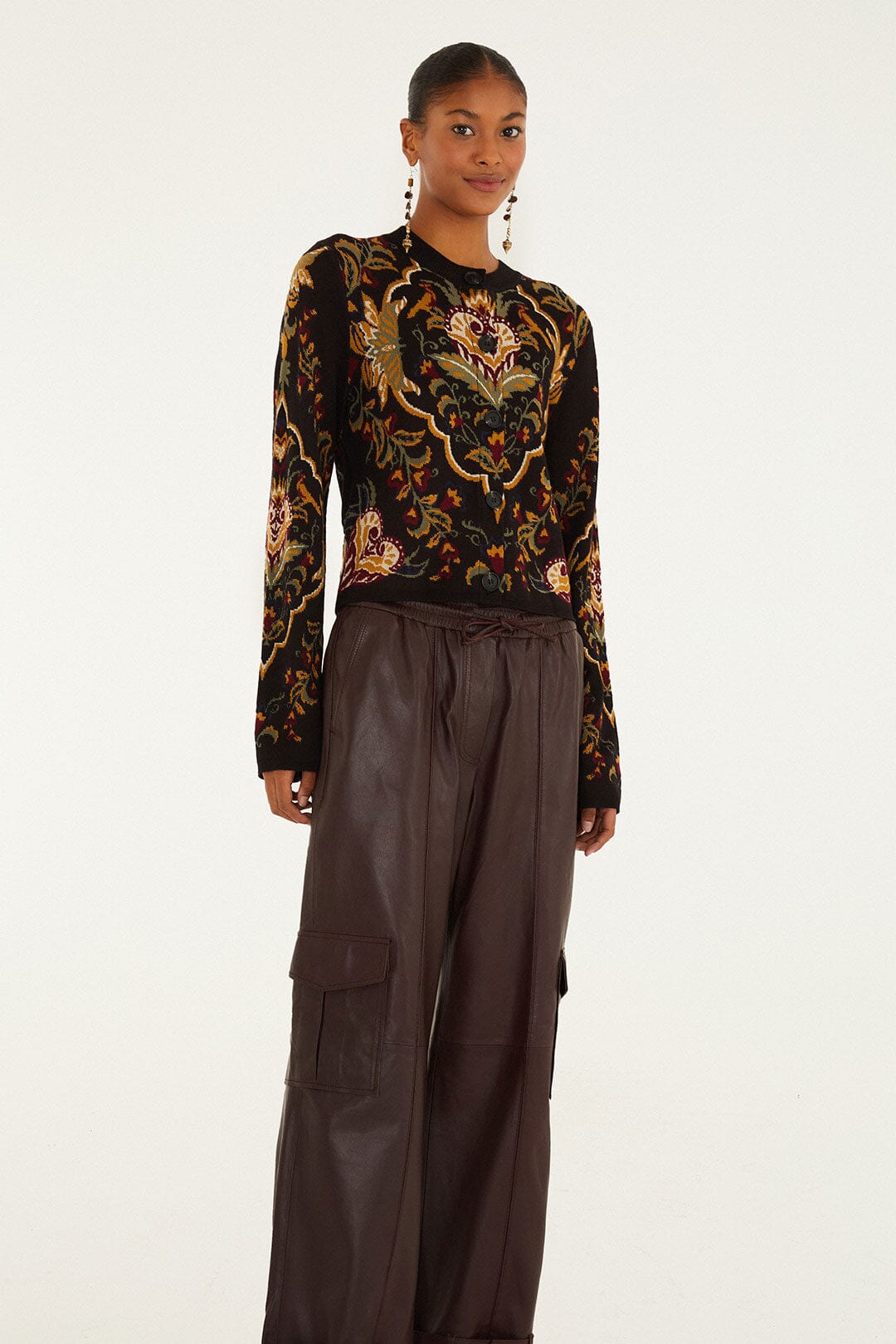 Burgundy Leather Pants