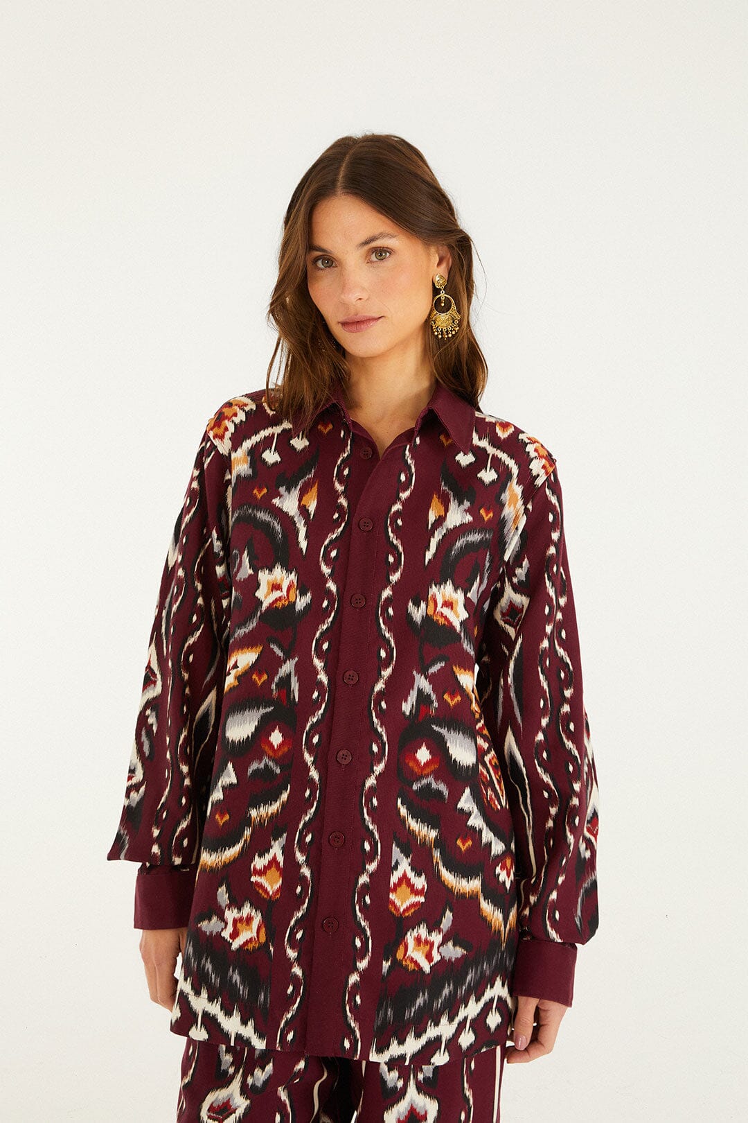 Sand Ainika Pineapple Ikat Shirt