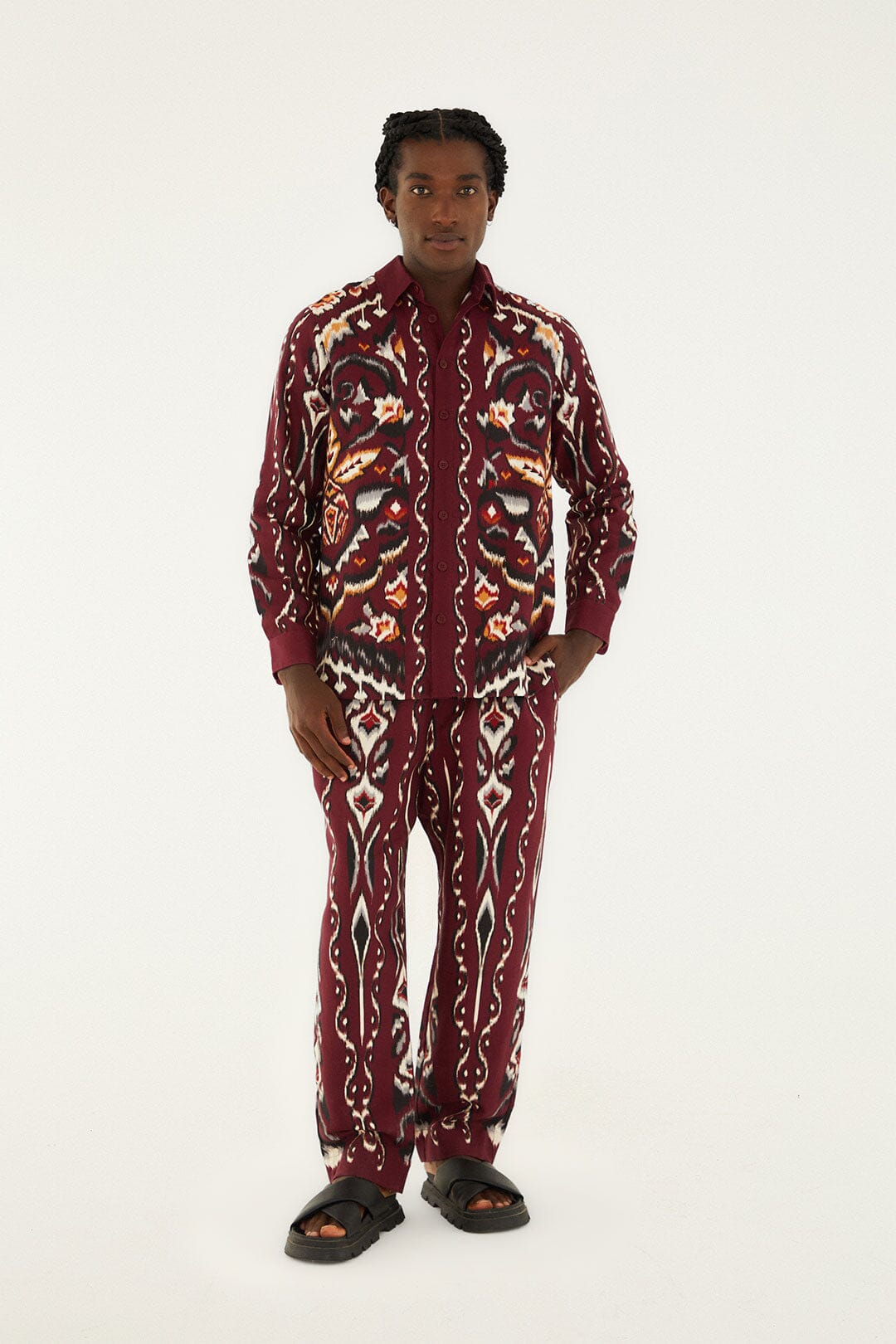 Sand Ainika Pineapple Ikat Shirt