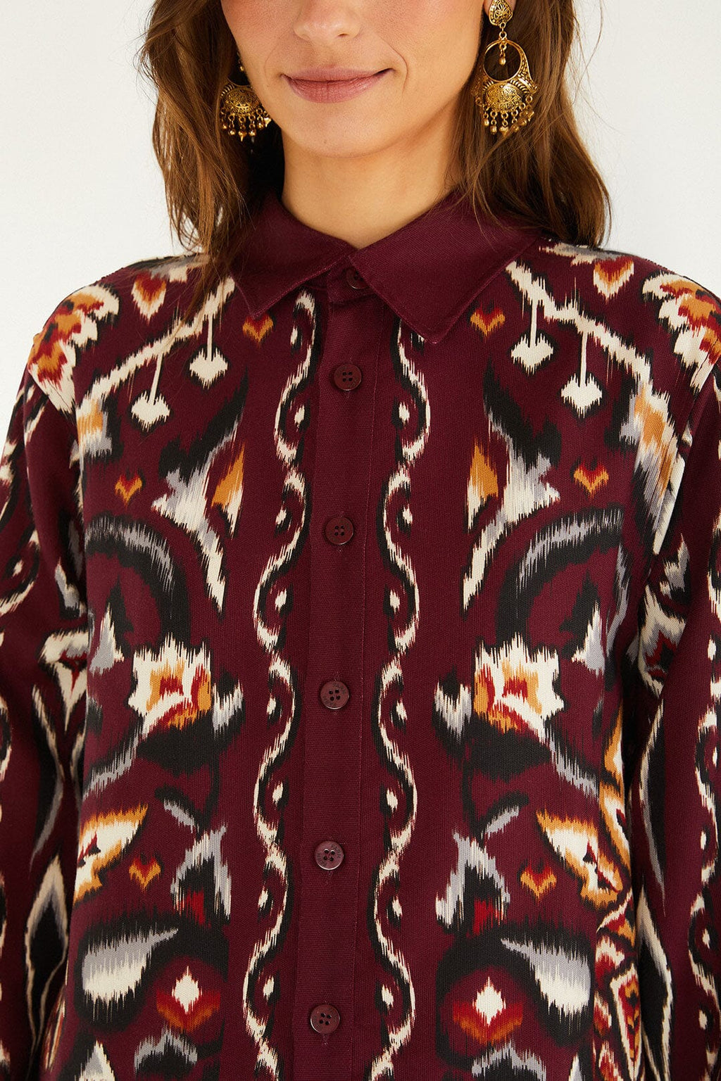 Sand Ainika Pineapple Ikat Shirt