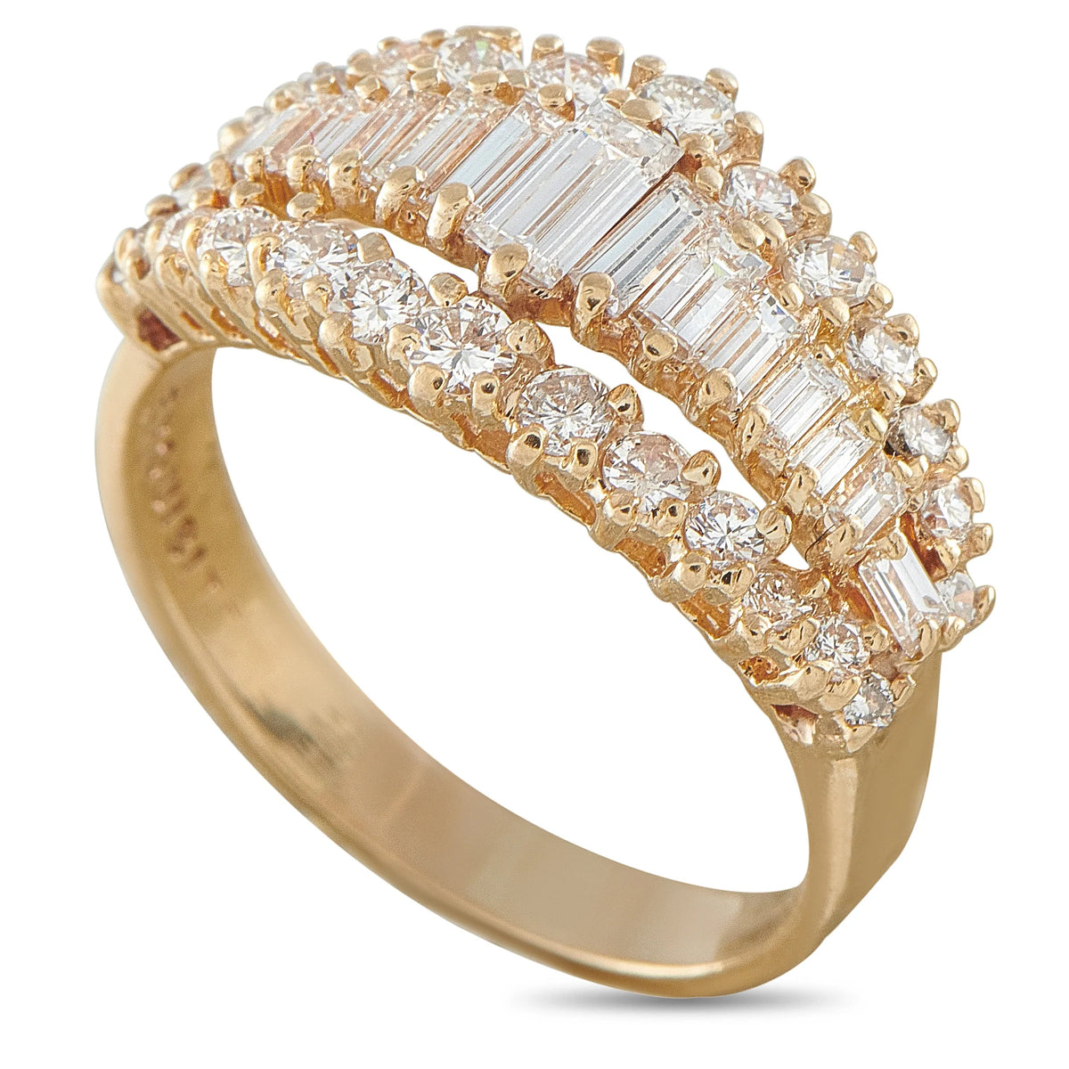 LB Exclusive 14K Yellow Gold 1.42ct Diamond Ring MF21-070826