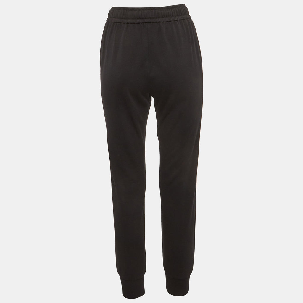 Ch Carolina Herrera Black Jersey Drawstring Joggers