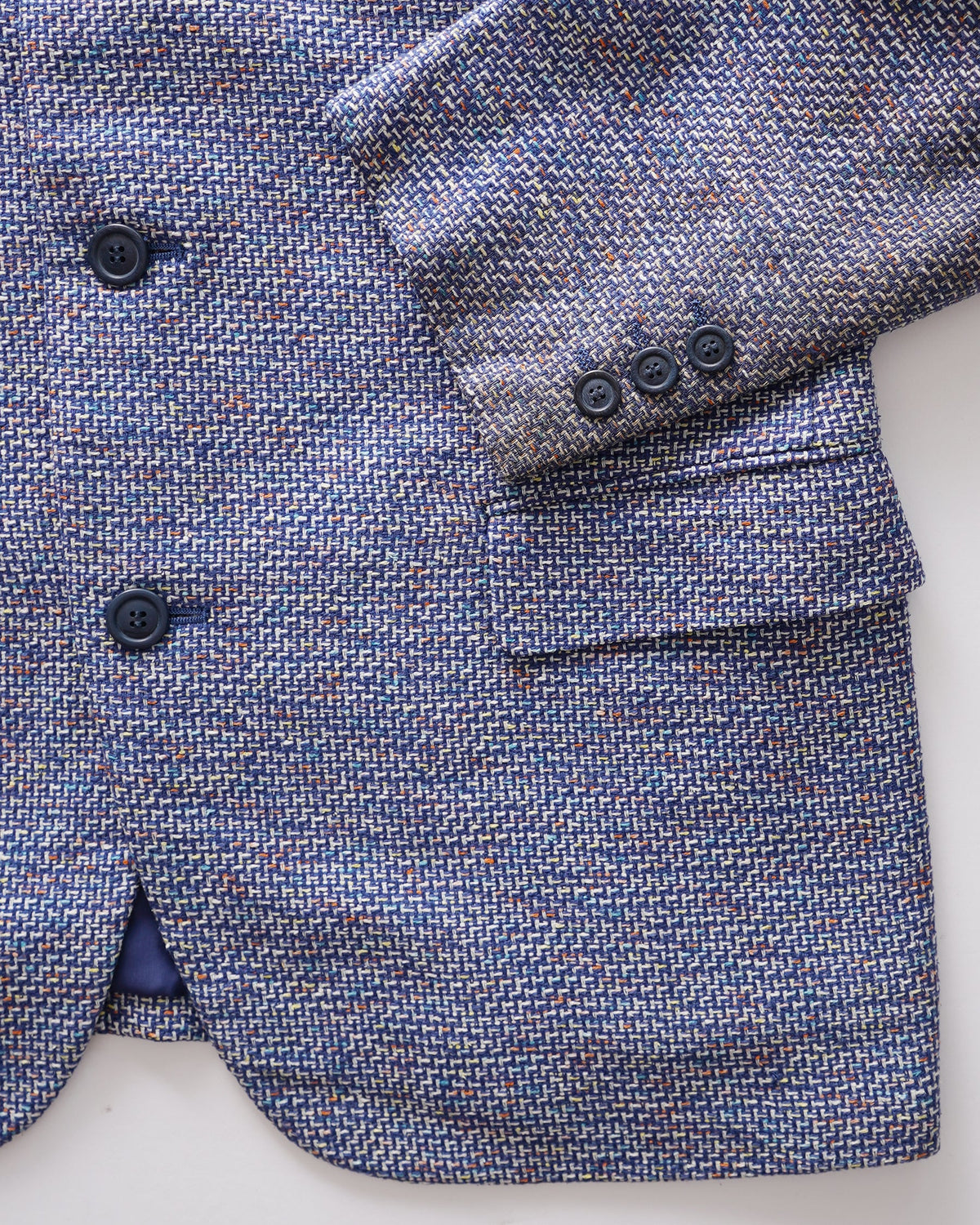 Silk/ Linen Collarless Jacket