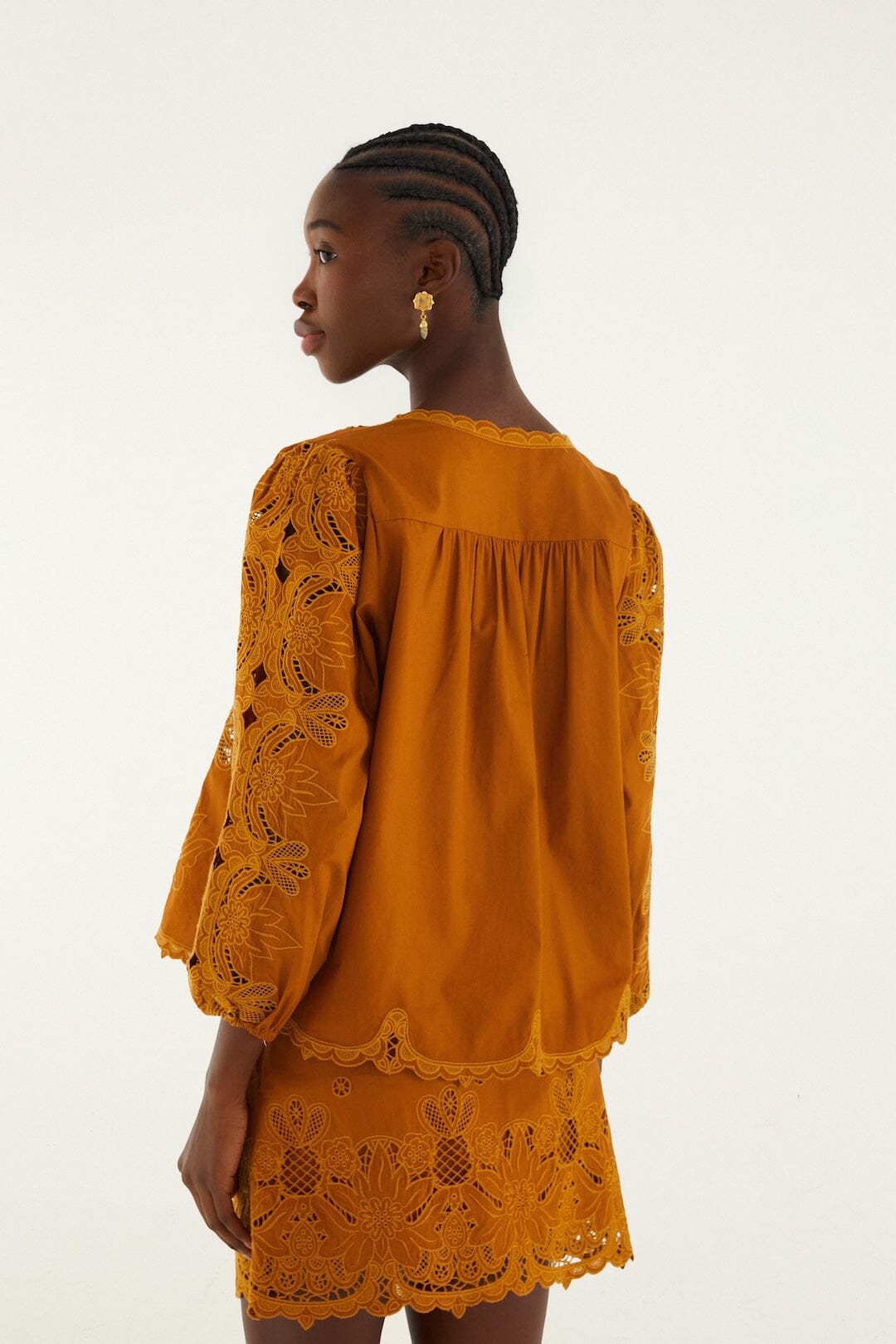 Camel Richelieu Mini Skirt