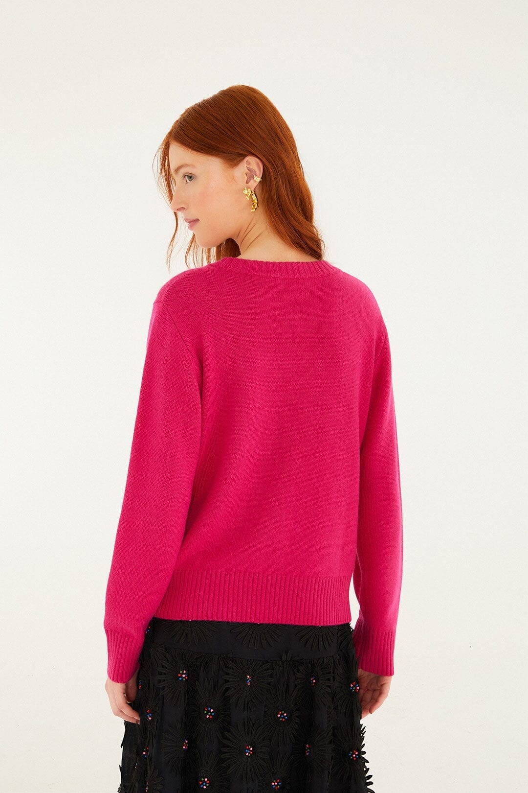 Pink Farm Rio Toucan Knit Sweater