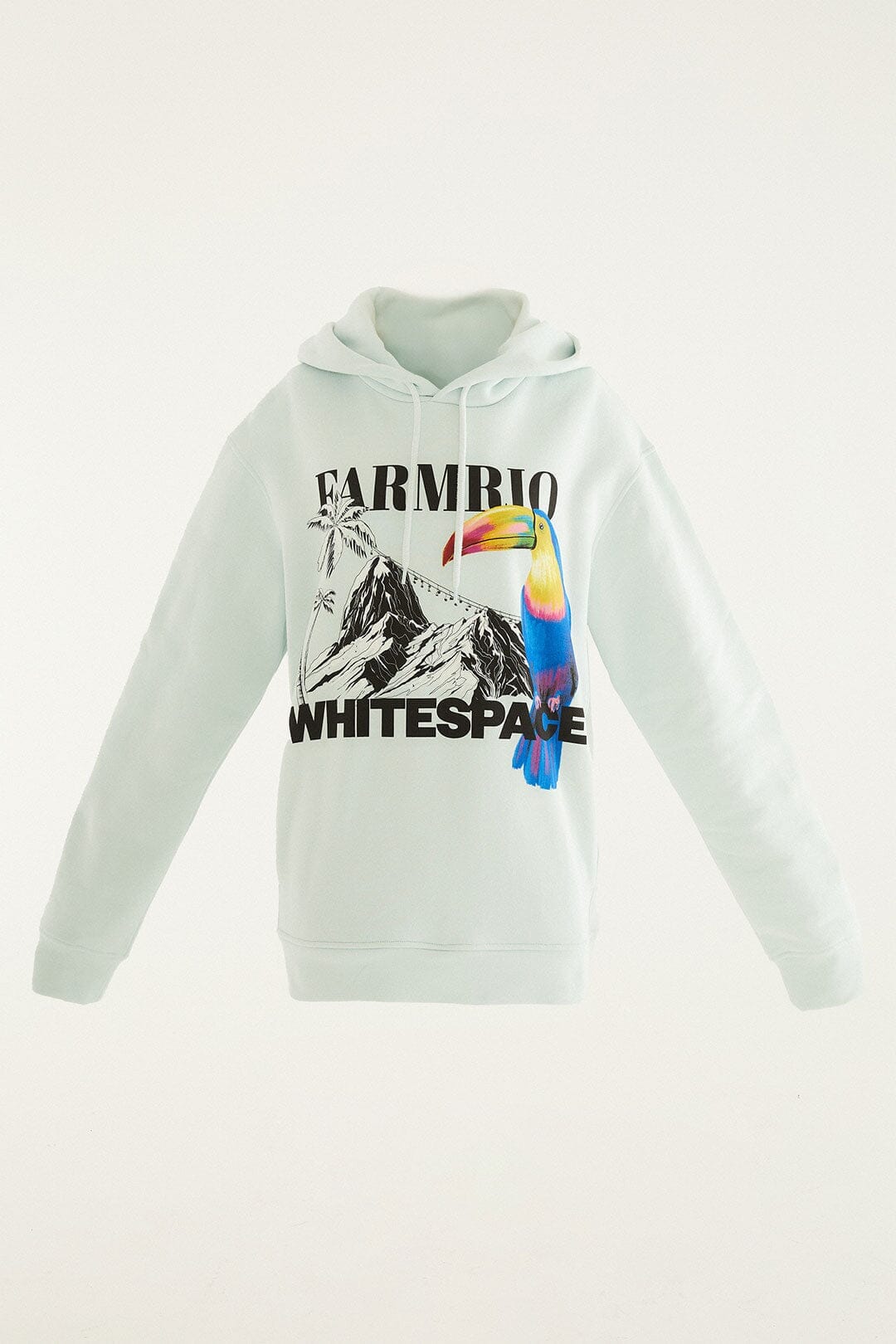 Blue Snow Macaw Hooded Sweatshirt