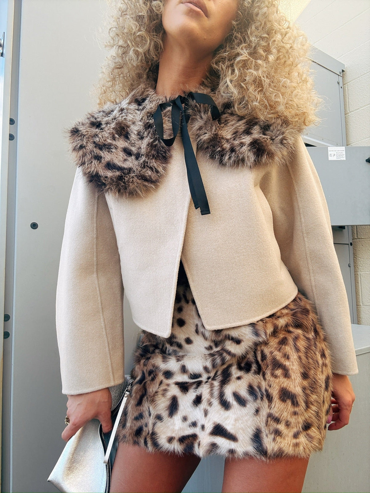 Aknvas Lis Faux Fur Skirt