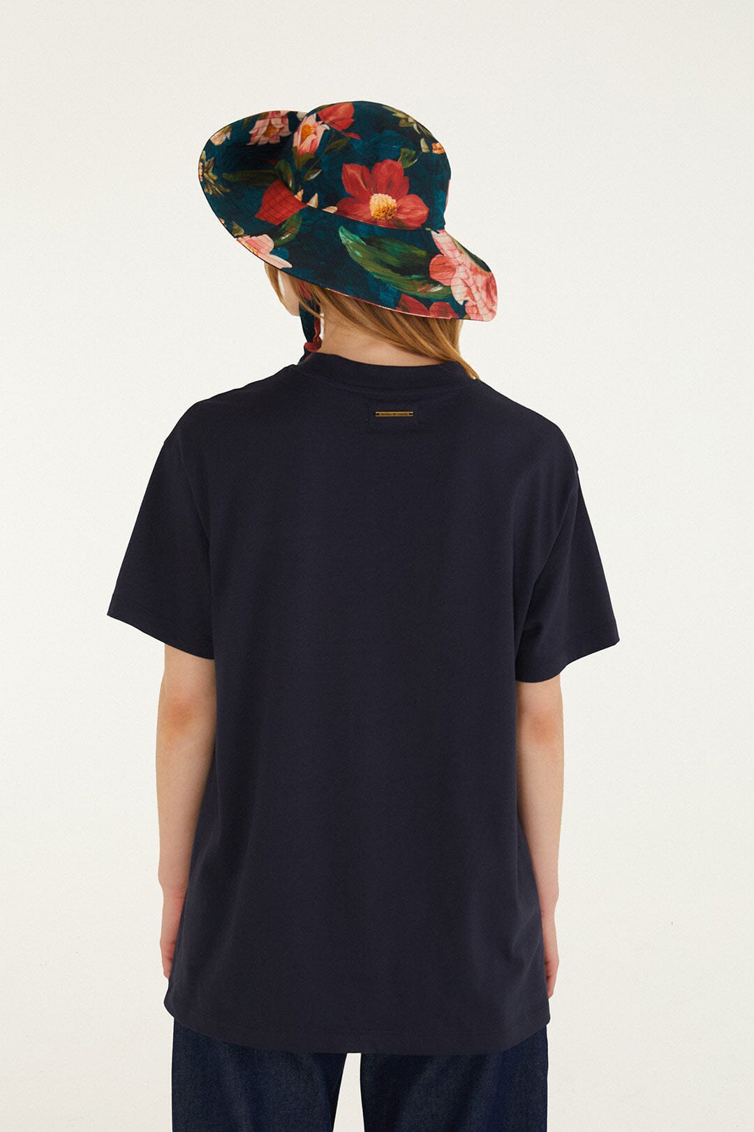 Wild Flower Navy Blue T-Shirt