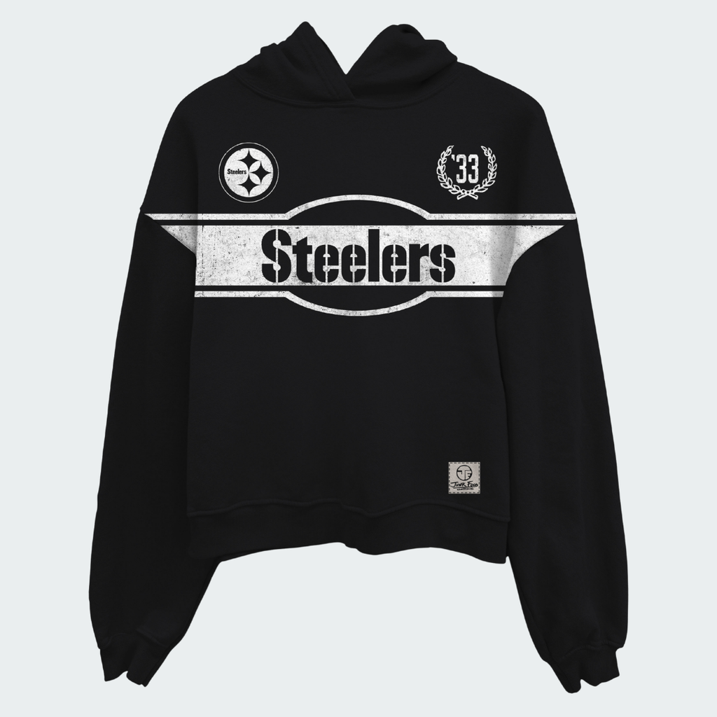 Steelers Oversized Cropped Hoodie