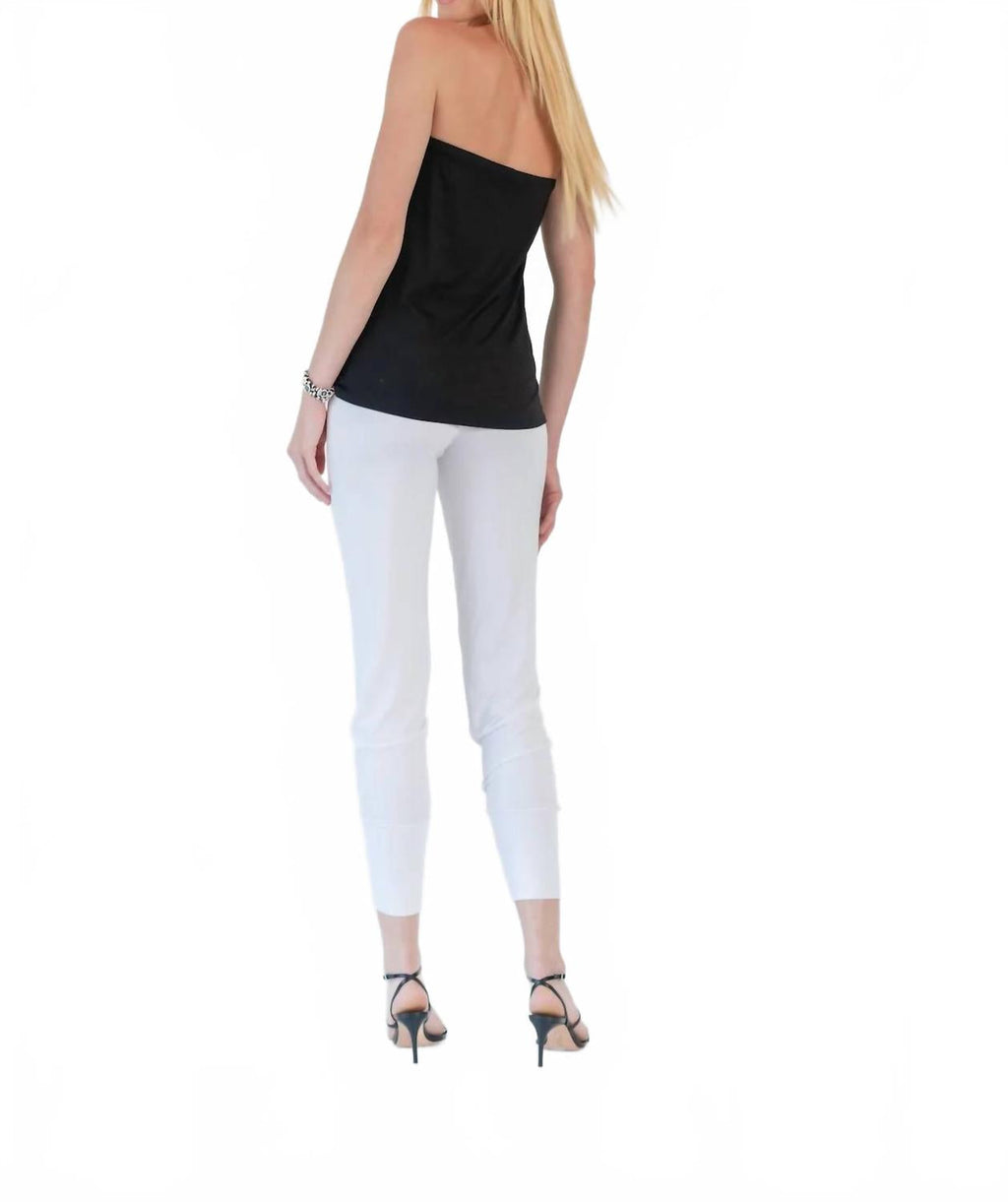 Veronica Drawstring Pant In White